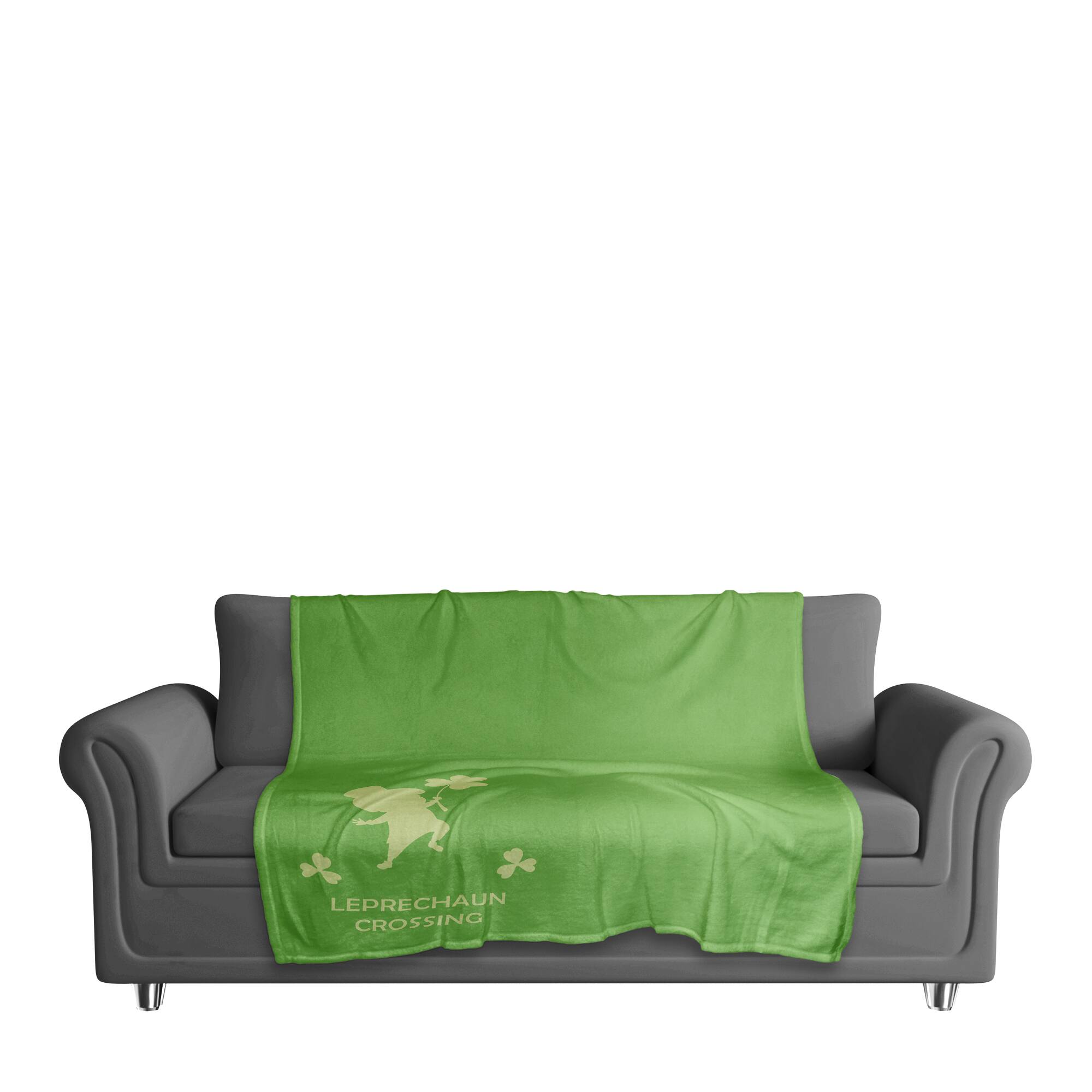 Leprechaun Crossing 50" x 60" Coral Fleece Blanket